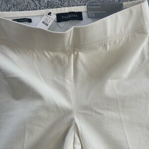 Talbots Cream Essex Ankle Pants